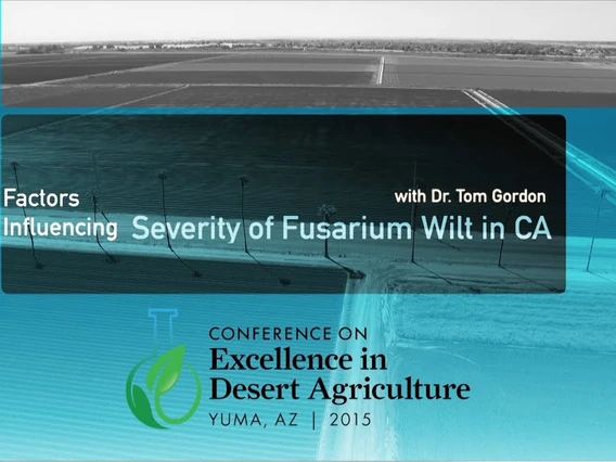 Embedded thumbnail for Factors Influencing Severity of Fusarium Wilt in California
