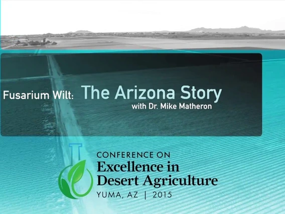 Embedded thumbnail for Fusarium Wilt: The Arizona Story