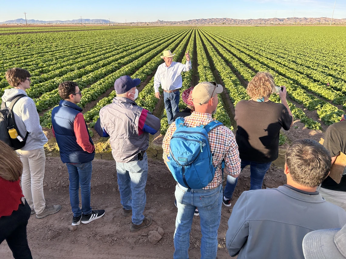Mark Smith leads a field tour
