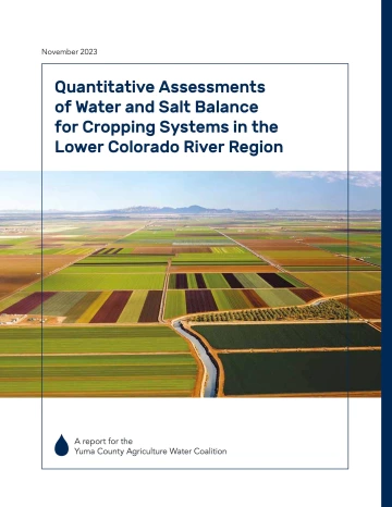 Quantitative Assessments of Water and Salt Balance Report  
