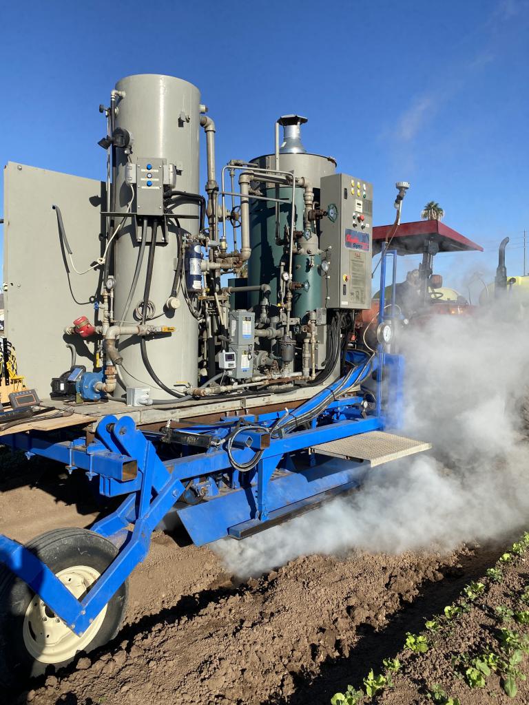 Band-Steam for Controlling Soilborne Pathogens and Weeds in Lettuce - University of Arizona